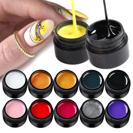 Gel 12 pcs dessin en gel vernis à ongles ensemble araignée filaire peinture de gel fleur tirant la soie créative nail art vernis de laquer web gel la1615