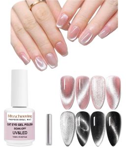 Gel 15 ml 9d yeux de large yeux gel magnétique vernis argent brillant UV vernis à ongles en émail laquier en velours de velours vernis