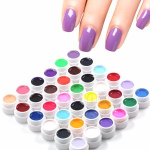 Gel 36 PCS POT Tip Color Builder Poolse Nail Art UV Gel Solid Extension Manicura Decoratie