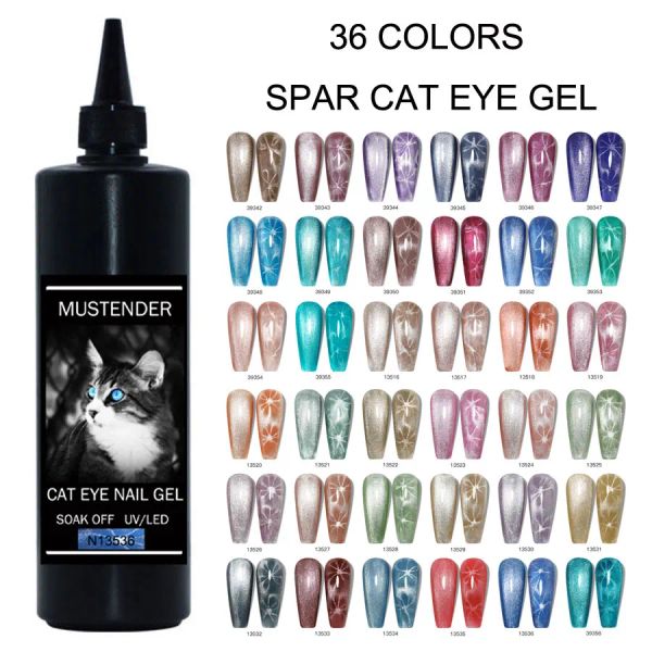 Gel 500g coloré de chat spar œil ongle gel vernis couleur ongle ongle gel uv gel vernis vernis vernis à ongles colle pour manucure de salon de manucure 36 couleurs