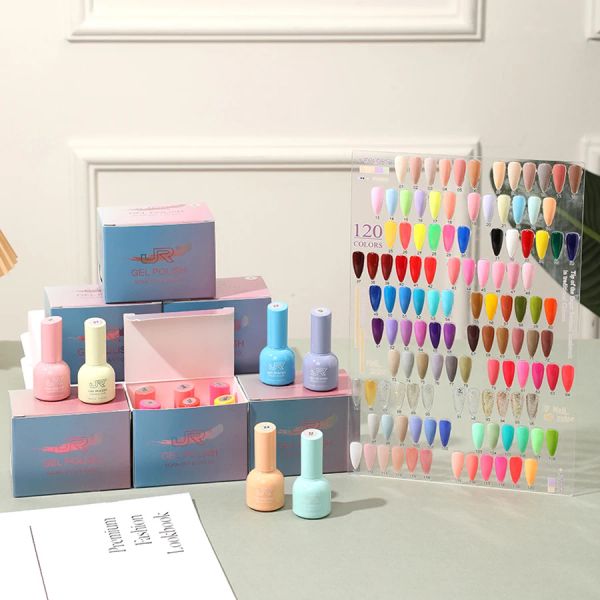 Gel Beauty 120 Couleurs Jr Polon de ongles 6Colors / Box Étiquette privée UV Gel semi durci longue dure de Gel Polon Gel