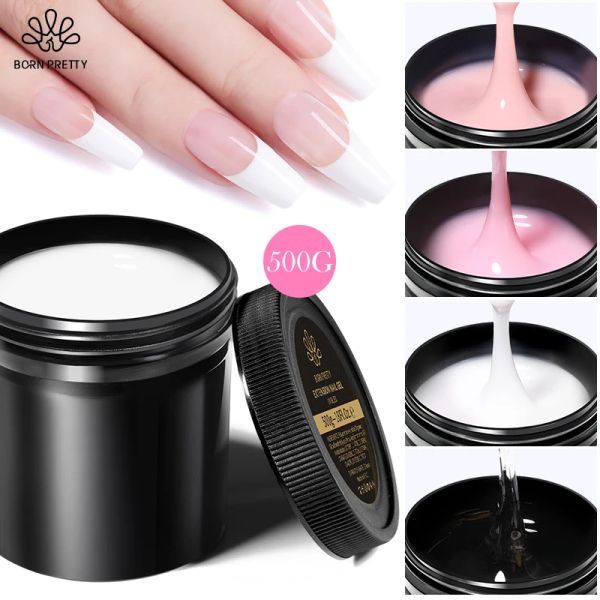 Gel né Pretty 500g ongle Gel Extension de l'ongle vernis à ongles en gel pour ongles Couleur nue nue nue nail