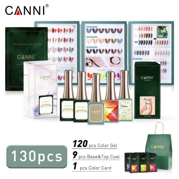 Gel Canni 16ml Set de salón de uñas Clavo 120 colores Polaco de gel Ventas calientes de esmalte seco Gel Lacas UV para uso profesional