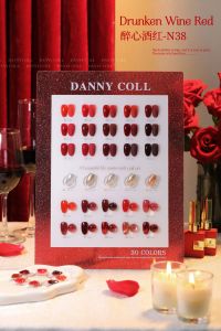 Gel Danny Coll 30 Colours Red Fall and Winter Style Rigoux de ongles coréen Populaire Glue Nail Air Shop dédié Nail Glue Salon UV Gel