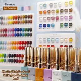 Gel eleanos 60 couleurs ongles gel polonais ensemble mises à jour de varnis en gel midoir