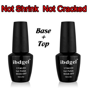 Gel Ibdgel Brand UV Matte Base et Top Salon Tools Professional Nail Toak Off 15 ml Kit Set Fabrice Off Gel Nails Black Bottle Produit