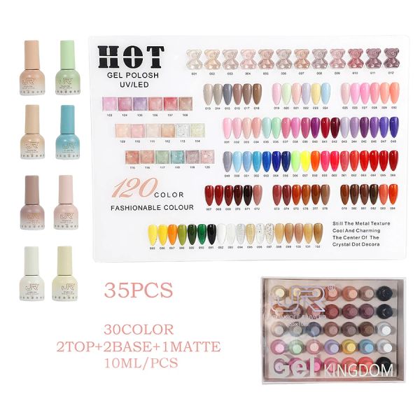 Kit de clous de gel jr étiquette privée de vernis à ongles