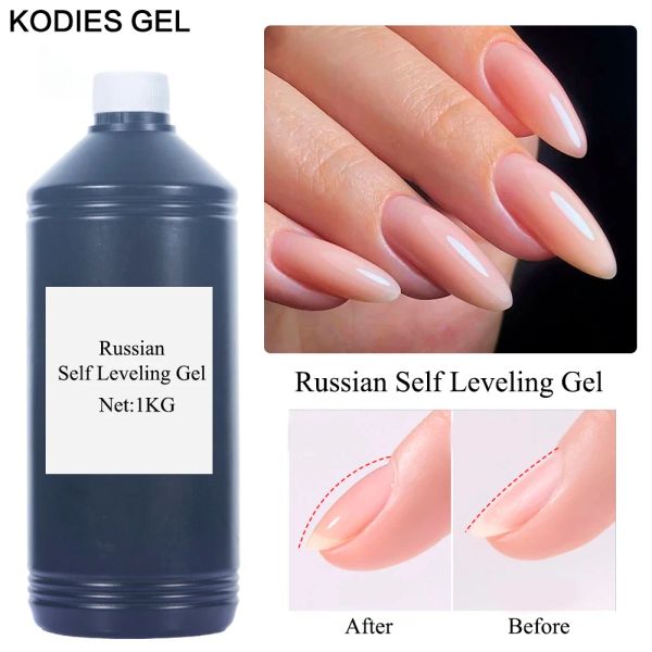 Gel Kodies Gel Vente volumineuse vernis à ongles gel ongles ongles autonomes ongles Art Manucure UV 1000 ml / 1 kg Base d'amorce Renforce Renforce Vernish