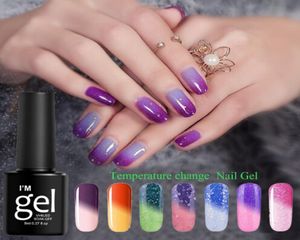 Gel Lacquer Lucky Nail Art Temperatuur Gel Nagell Pool Langdurige Soak Off Chamelon Polish Nails Gel UV Colors2165850