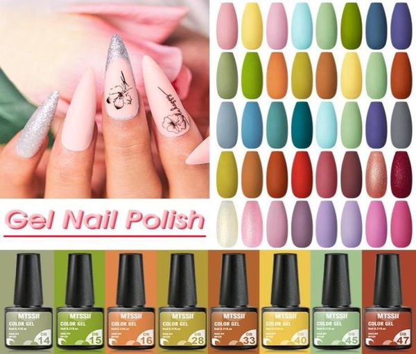 Conjunto de esmaltes de uñas de gel 911PCS Kit Glitter Vernis Semi permanente con base mate capa superior UV LED Art3502528