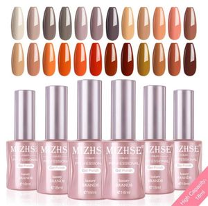 Set smalto gel per kit manicure semipermanente 6PCS LOT Colori UV Set gel ibrido per nail art con lampada UV LED281N5257726