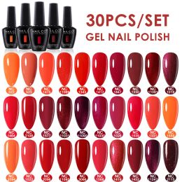 Gel Nailco 15 ml 30 stcs/set UV gel nagellak lakiery hybrydowe Vernis Esmaltes Nail Art voor manicure semi permanent vernis afweekt