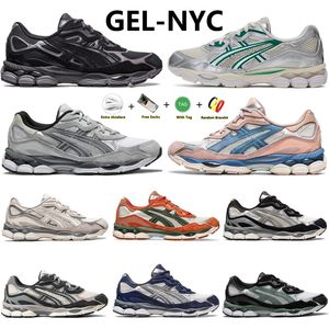 Gel NYC Designer Running Shoes Oatmeal beton Navy Steel Obidian Gray Cream Wit Zwart Gel-NYC Marathon Outdoor Trail Trainers Jogging Walking Sneakers