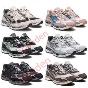 Gel Nyc Marathon Running Shoes Gel-Nyc Avena de avena Concreto Marzo Maravio Obsidiano Crema gris blanca Ivy Black Ivy Trail al aire libre Tamaño 36-45