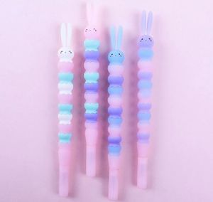 Gel Pen Cartoon Ice Cream Rabbit Silicone Kawaii School Office Briefpapier Creative Cute Bunny Signing Pen Supply Sweet Gift GC760