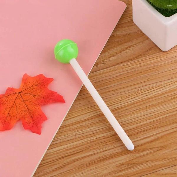 Pen en gel CONFIE COMPLETO a largo plazo Uso de bolígrafos vibrantes de 0.5 mm Suministros de escritura de tinta de lollipop de punto fino para la oficina escolar