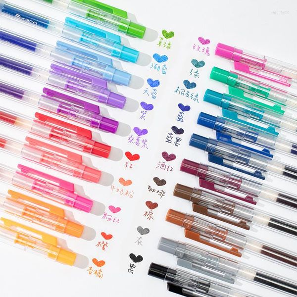 Gel Pen Set Glitter Stylos À Bille Pour Le Bureau De L'école Journaux Adultes Dessin Doodling Art Marqueurs Promotion