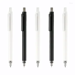 Gel Pen Simple Black White Pole 0.5 mm Press Mi Kacogreen Ink Ballpoint para SchoolOffice