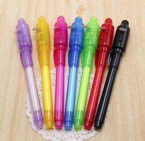 Gel Pen UV Invisible Inkt LED Licht Lichtgevende Geld Detectie Magic Toy Pen GC754