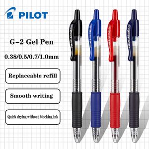 Stylos gel 12pc Japon PILOT Gel Pen BLG2 Encre à séchage rapide Écriture lisse école bureau papeterie 038050710mm Recharge remplaçable J230306