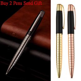 Gelpennen 2023 Nieuwe aankomst IC Design Business Men Luxury Metal Ballpoint Signature Signature Writing Pen Buy 2 Stuur cadeau J230306