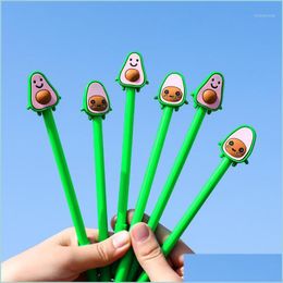 Gelpennen 40 PCS/Lot Avocado Gel Pen Cute 0 5 mm zwarte inkt Signature School Office Writing Supplies Promotioneel cadeau1 Drop Delivery 2 DHLJT