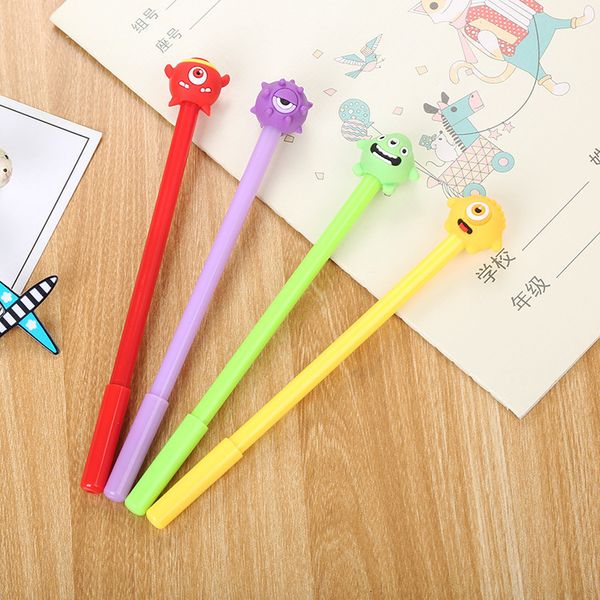 Stylos gel 40 pcs un œil personne stylo neutre dessin animé mignon apprentissage papeterie fournitures de bureau à base d'eau 221118