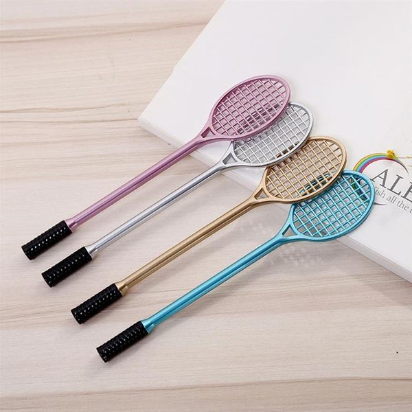 Stylos gel Raquette de tennis adorable 0,5 mm Encre à pointe fine Étudiant Papeterie Cadeau