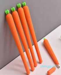 Stylos Gel Carotte Roller Stylo à bille 05mm Orange Forme végétale Papeterie Cadeau de Noël 7127085