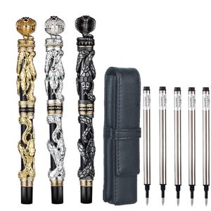 Gel Pennen Hoge Kwaliteit Luxe Jinhao Snake Balpen 0.7 MM Penpunt Nieuwigheid Cobra 3D Patroon Pen voor Mannen Zakelijke Kantoorbenodigdheden Gift 230729