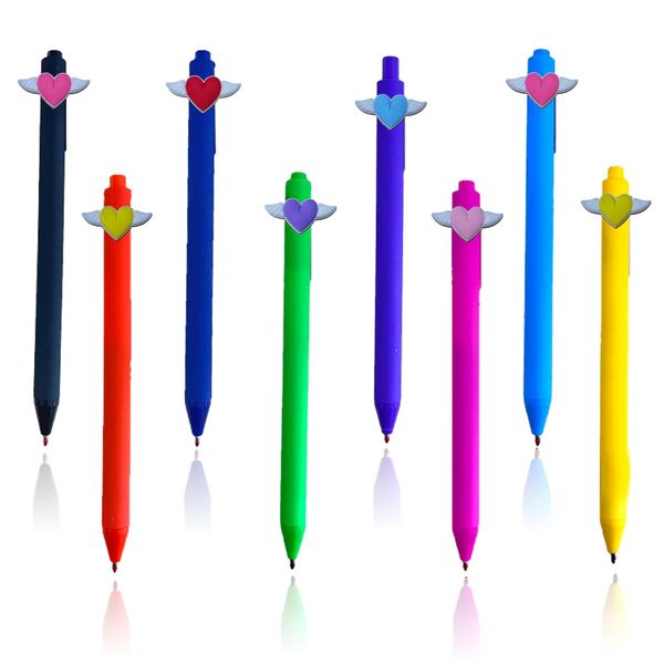 Gel stylos Love Wings Cartoon Ballpoint Funny Mignon pour l'hôpital infirmier Étudiant Essentials MTI Couleur jumbo Graphique Crayon Signature Office Otllw