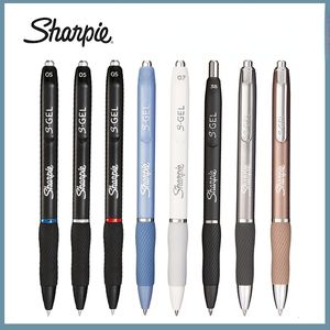 Gelpennen Sharpie S-Gel Gelpennen Fine Point 0.5mm Zwarte Inkt Gel Inkt Pen Rubberen Grip Kantoor Accessoires zonder Smear No Bleed Technologie 230707