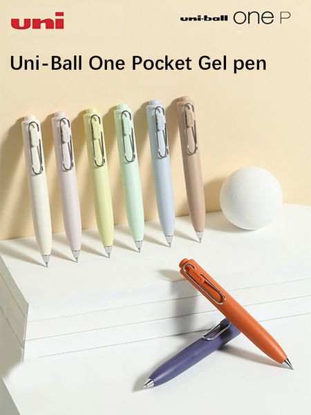 Stylos Gel UNI Pocket Gel stylo Uni-Ball Mini Portable Stylo Super Mignon Chubby Pen corps UMN-SP kawaii papeterie 230704