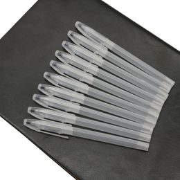 Gel Pens Groothandel! 10PC Pen Case Balpen Transparante Handvat Shell Cover Simple Stype Minimum