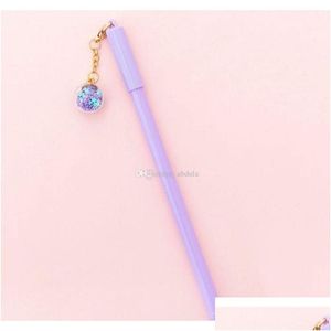 Stylos à gel en gros mignon créatif étudiant papeterie stylo couple petite fée net pendentif rouge carillon éolien noir Jllhkc Drop Livraison Off Otjkt