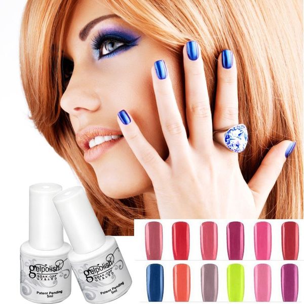 Barniz de esmalte de gel UV LED Serie de colores desnudos Base de gel UV Capa superior Lámpara UV Diseño de arte de uñas Venta caliente Laca de gel de uñas