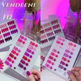 Gel Red Collection Réfléchie de paillettes disco Gel Rigol à ongles Couleur paillettes étincelantes Faire tremper les UV LED Vernis Nail Art Art