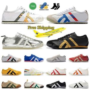 Gel Sneakers Loafers Vintage Mexico 66 Running schoenen Zwart en wit joggen Walking