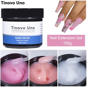 Gel tinovo uno 150g builder gel uv tout pour manucure nail art extension gel ongle gel polonais jelly rose acrylique hard gellak colle