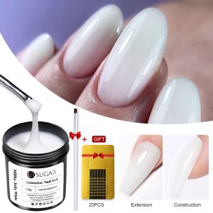 Gel ur ur Sugar 150G verlenging Nagelgel Poolse Melk jelly Wit naakt roze Clear Semi Permanent Acryl Building UV Construction Gel