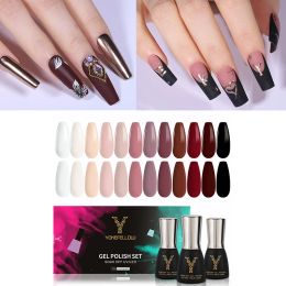 Gel jukfellow 12 kleurgel nagelspanne set semipermanent vernis herfst winter populaire kleur glitter pailletten UV Nail Art Gel Kit