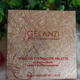 GELANZI palette di ombretti luccicanti opachi trucco 16 colori facile da indossare polvere pressata per occhi a lunga durata nuova in scatola DHL Free