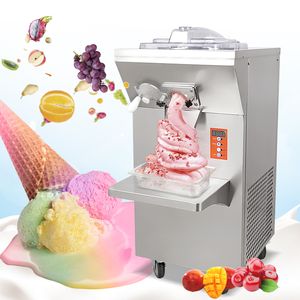 Machine de fabrication de crème glacée ETL Gelato sur pied pour sorbet de glace italienne aux fruits frais et aux noix, modèle vertical et avec extraction automatique à inversion positive