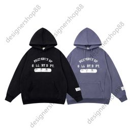 GELLERY DAPT Losse Zwarte Hooedies Hoge Editie Hoodies Street Fashion Merk Heren En Dames Paar Nieuwe Trui