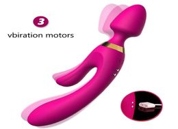 Gélugee Vibrateurs pour femmes vibratrice anale en silicone AV Magic Wand Dildo G Spot Massage Sex Toy pour femmes Masturbator Sex Product3646302