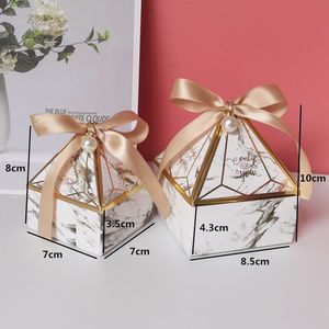 Boîte de bonbons bronzing Bronzing Small Cardboard Box Boîte de mariage Boîte de mariage Decoration Boîte-cadeau Emballage Événement Party Supplies