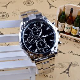 Gemixi exquis traitement montres-bracelets affaires à propos des hommes en acier inoxydable bande machines Sport montre à Quartz oct.9 luxe