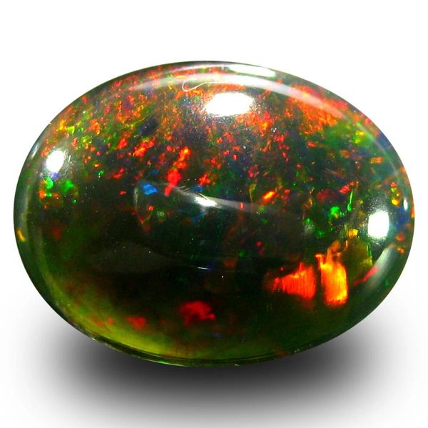 Piedras Preciosas 1.25ct 7x9 Mm Aaa Natural Multi Color Play Ópalo Etíope Óvalo Liso