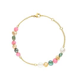 Gemstones Nouveau arrivée Bracelet à la chaîne arc-en-ciel Perles naturelles colorée