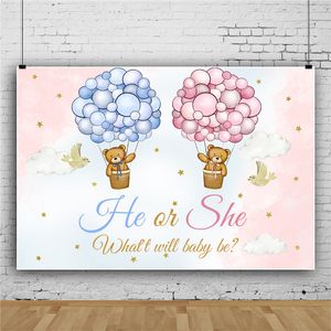 Gender onthul achtergrond Banner Banner Doekjongen of meisje Baby Shower achtergrond Fotothokje Fotografie Achtergrond Banner Banner Props Decor